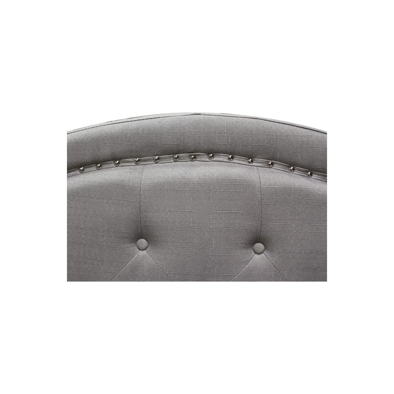 Best Master Furniture Sophie Upholstered Tufted Platform Bed, Queen Grey