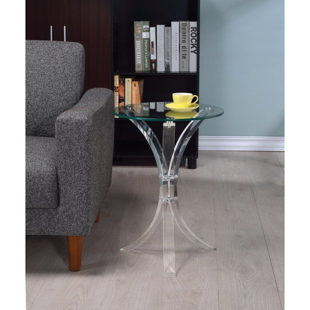 Benzara Accent Table Clear