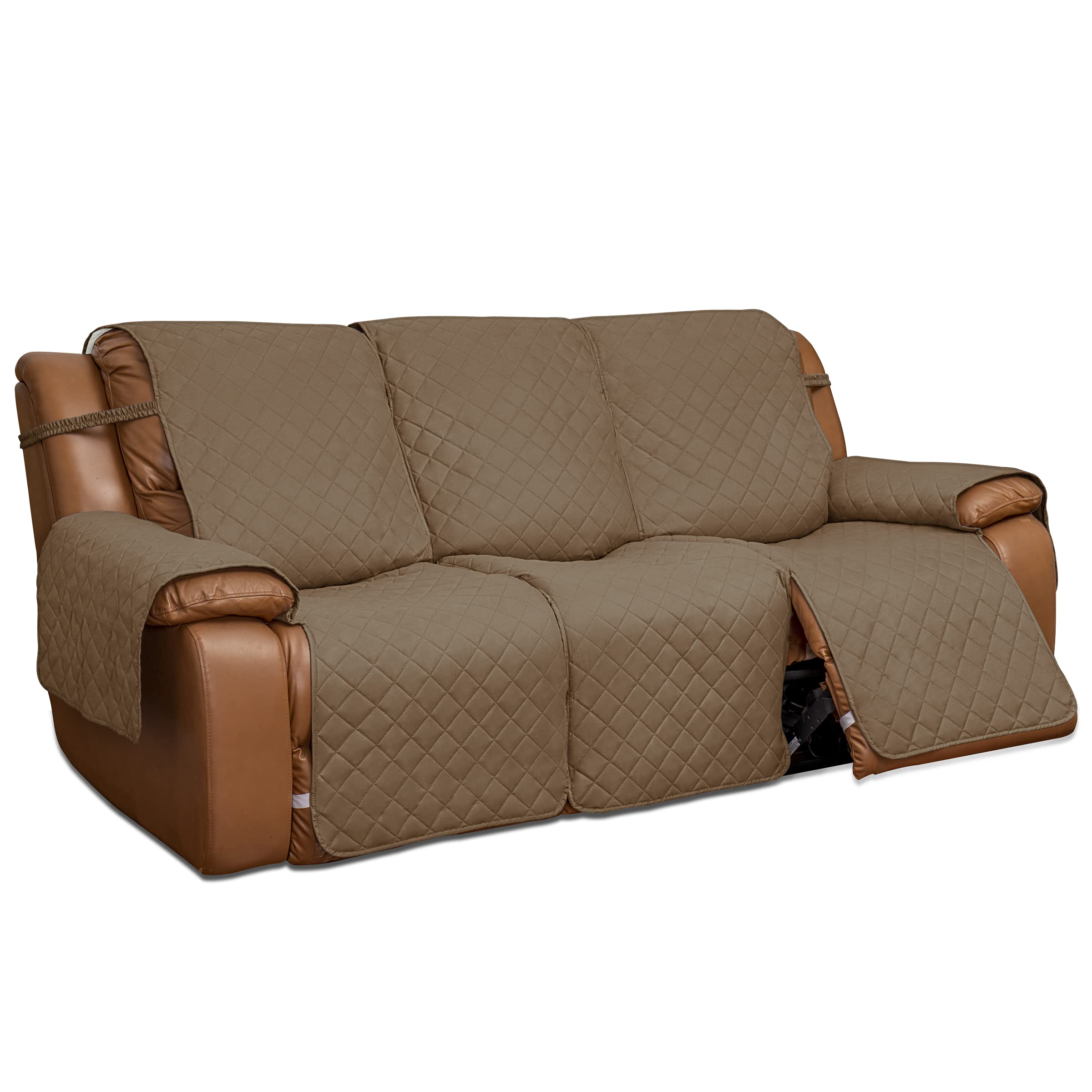 Easy-Going Recliner Sofa Cover, Reversible Couch Cover For 3 Seat Recliner, Split Sofa Cover For Each Seat, Furniture Protector