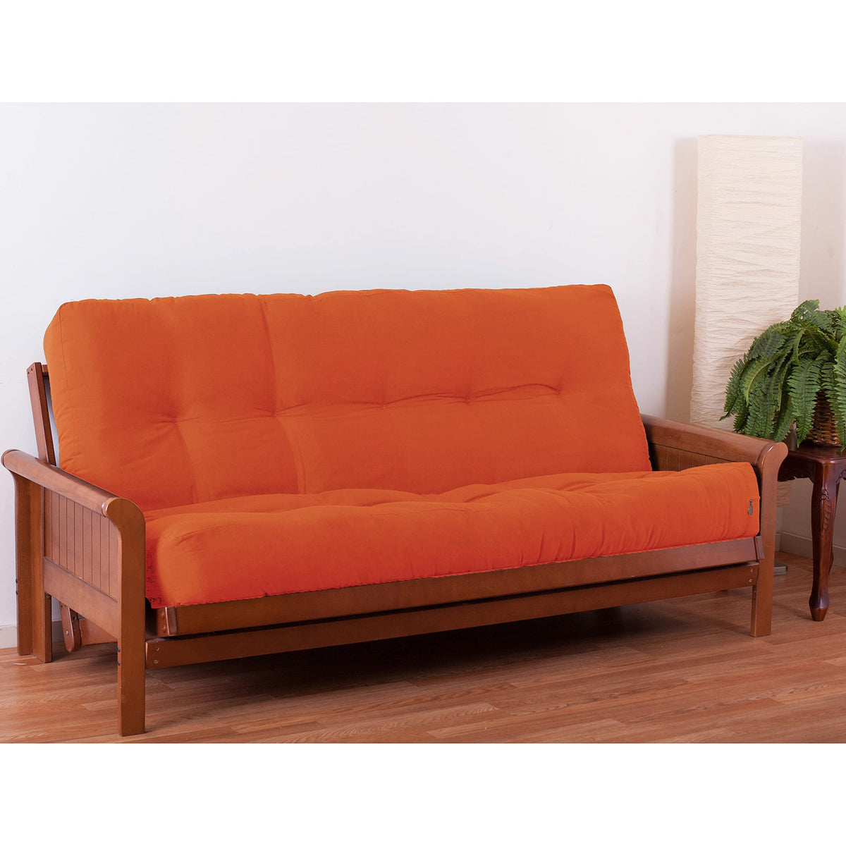 Blazing Needles Renewal 9&quot; Twill Futon Mattress, Full, Tangerine Dream