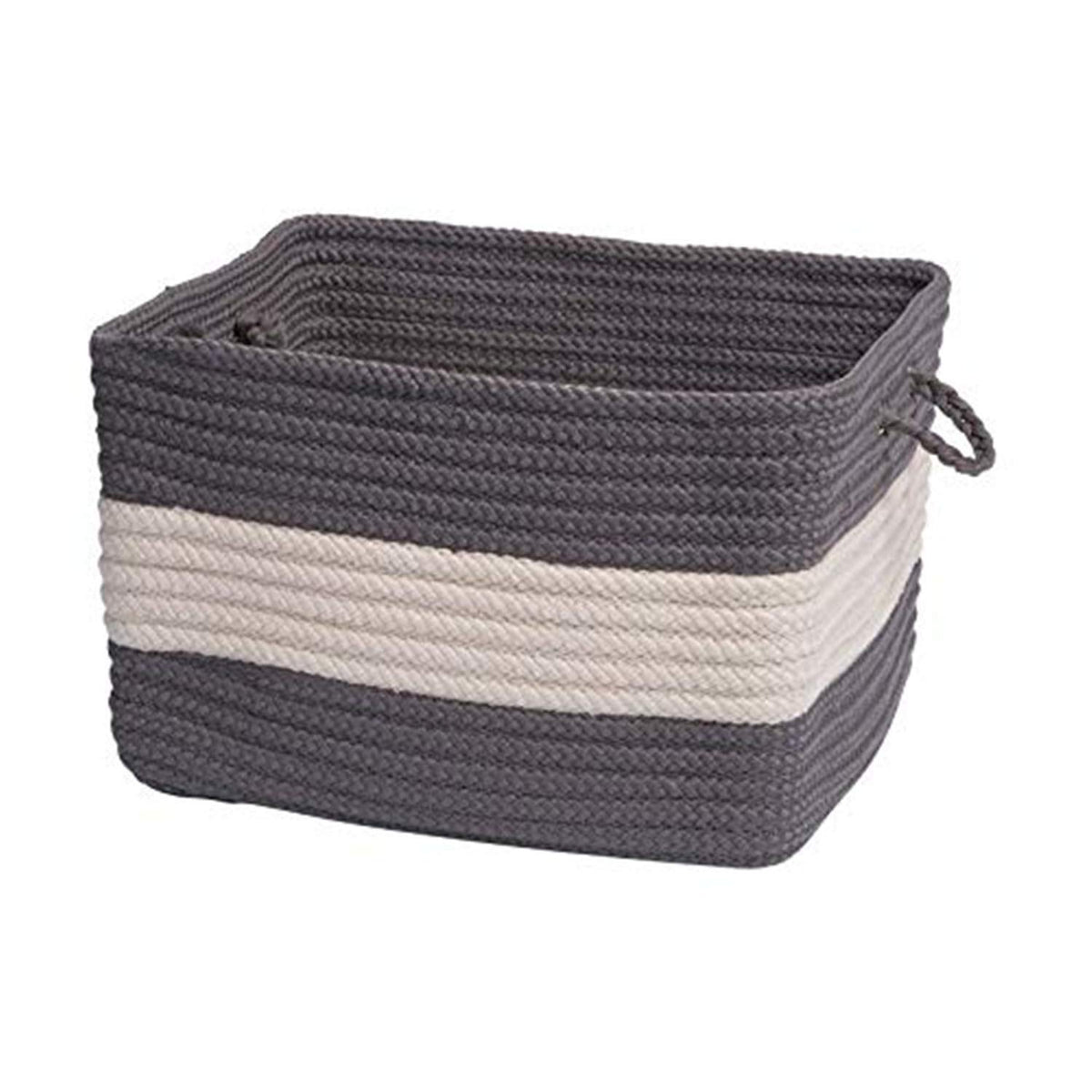 Colonial Mills Rope Walk - Gray 18&quot;X12&quot; Utility Basket