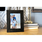Barnwoodusa | Farmhouse 8.5X11 Picture Frame | 1 1/2 Inch Molding | 100% Reclaimed Wood | Rustic | Smokey Black