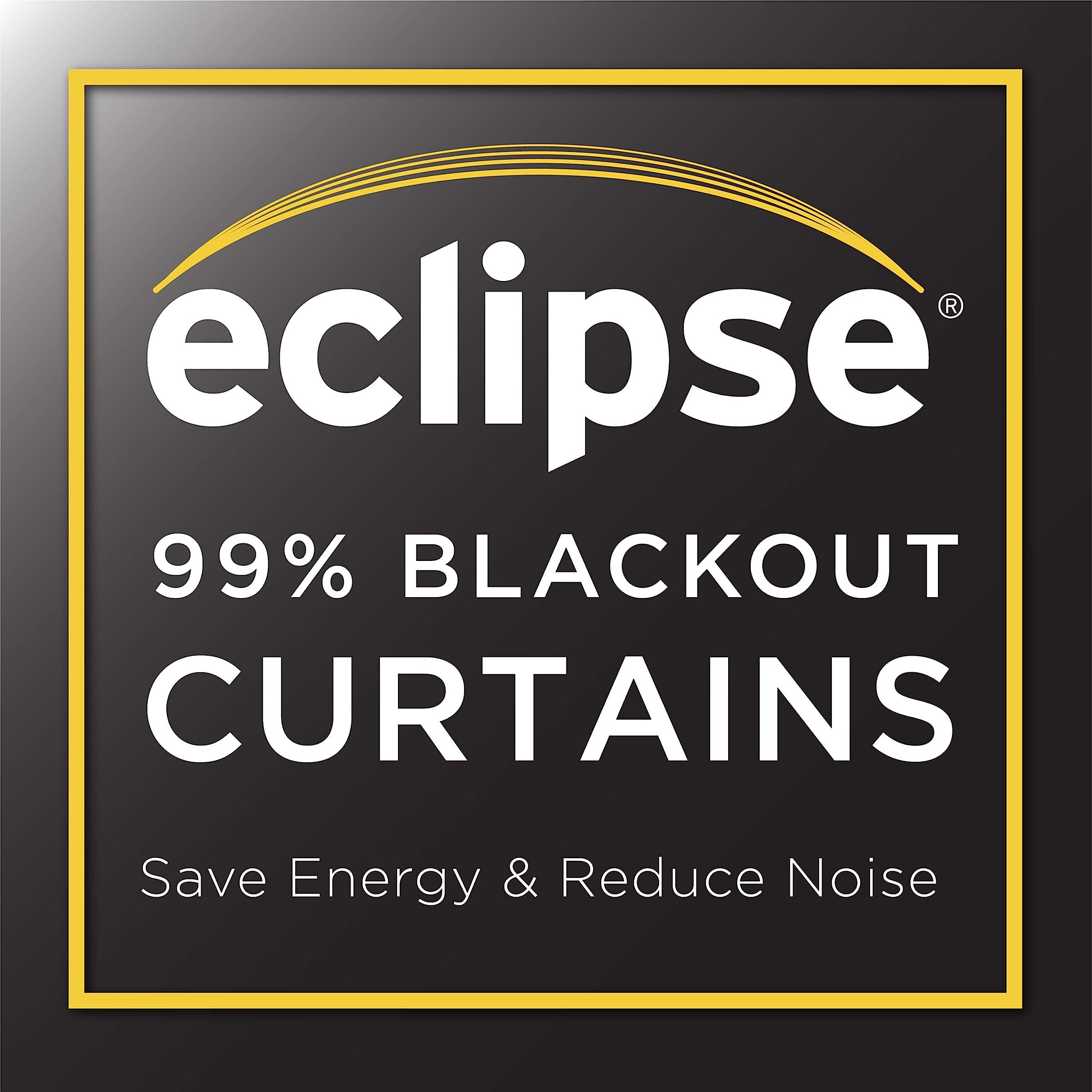 Eclipse Darrell Modern Blackout Thermal Rod Pocket Window Curtains For Bedroom Or Living Room (Single Panel), 37 In X 84 In, Whe