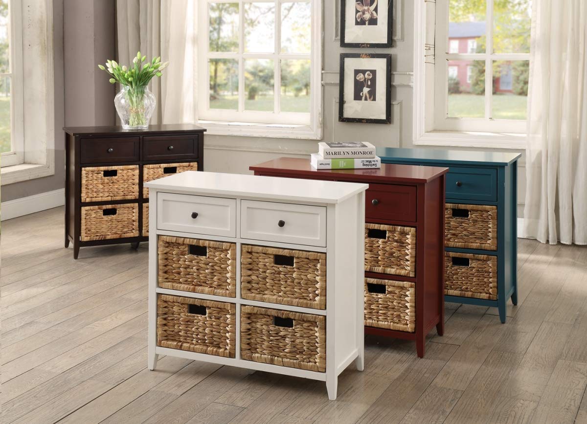 HomeRoots Kitchen HomeRoots Drawers Multicolor