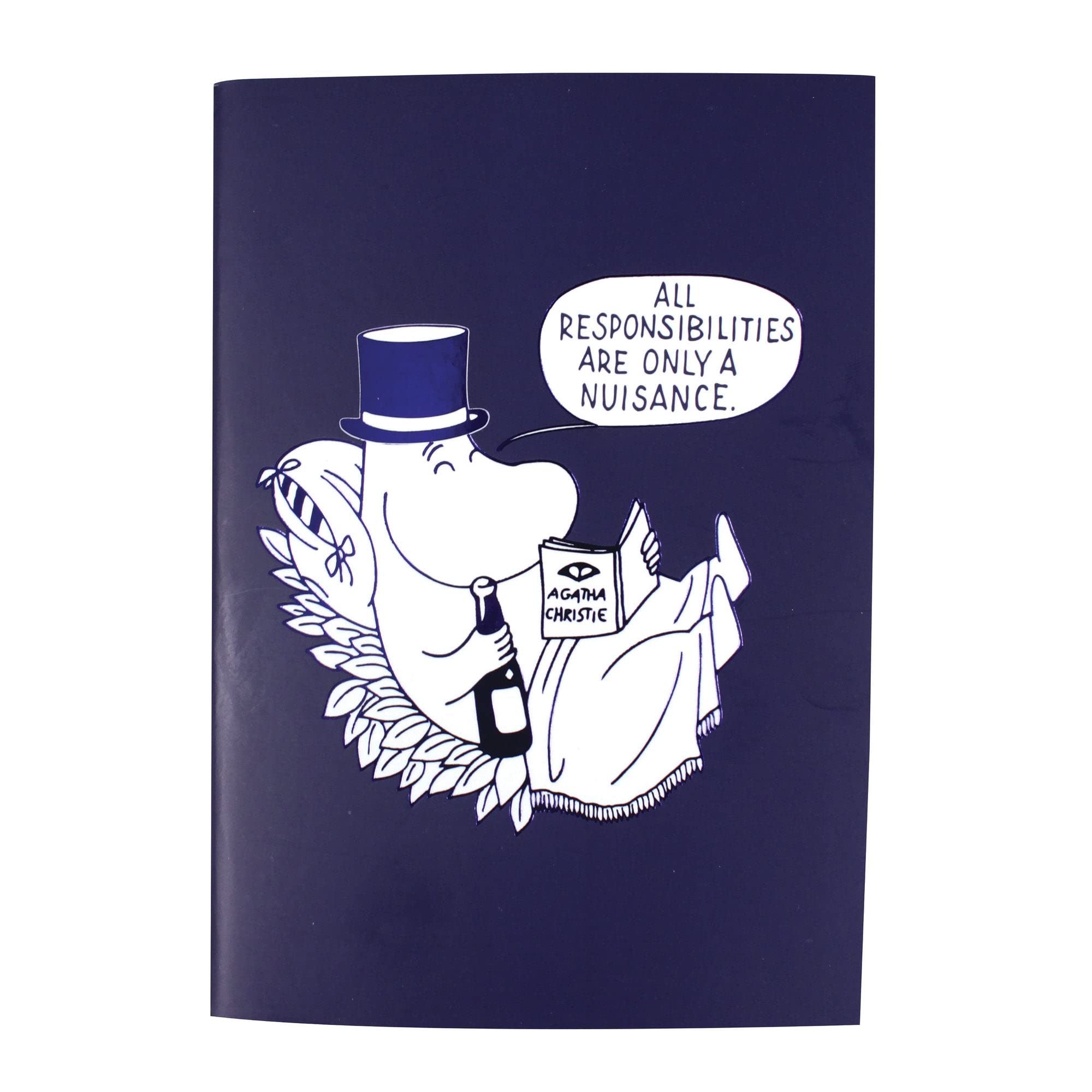 Papa Moomin A6 Notebook - Dark Blue