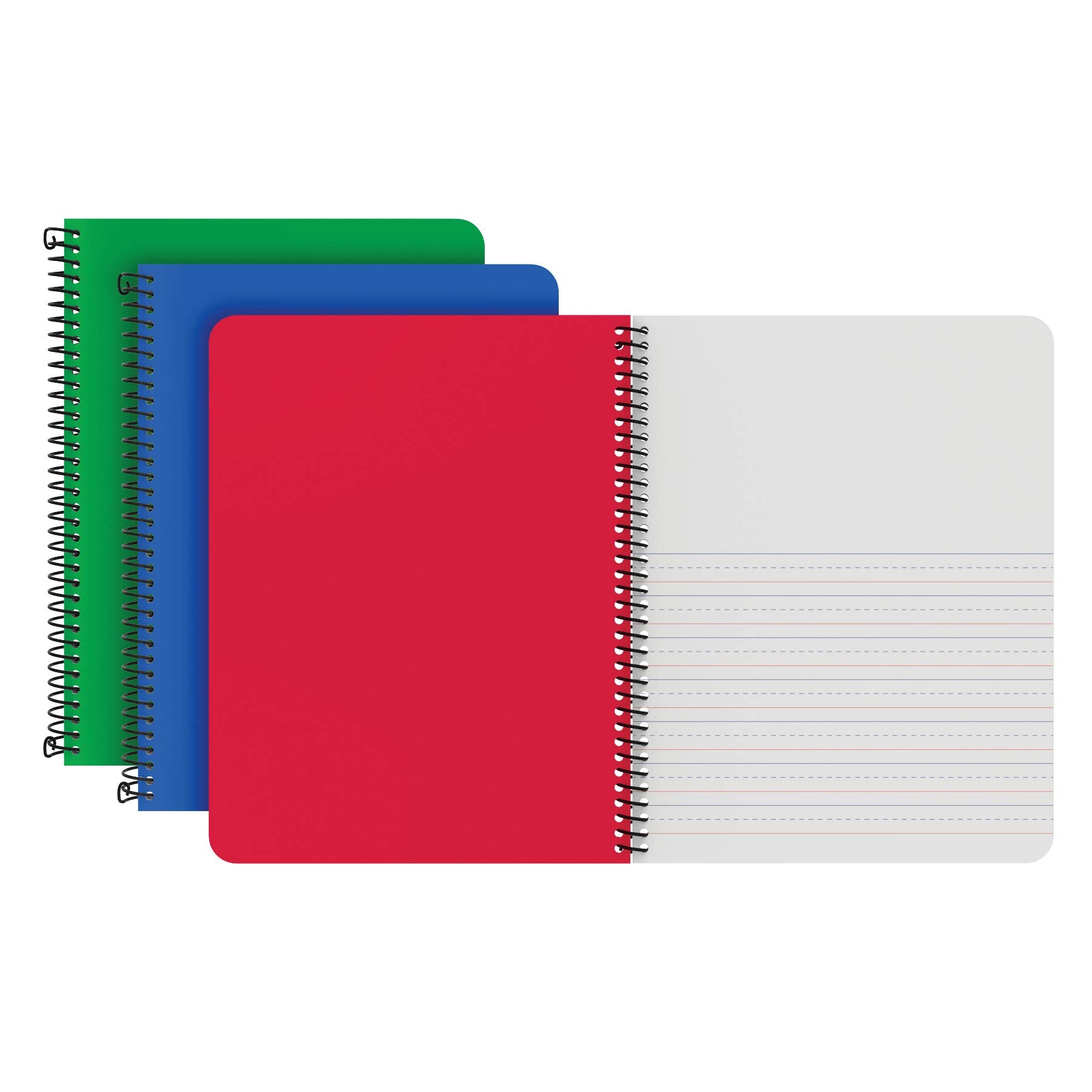Oxford Primary Spiral Notebooks, Writing/Drawing Practice, Pre-K, K-2, Durable Plastic Covers, Writing Journals For Kids, 80 She