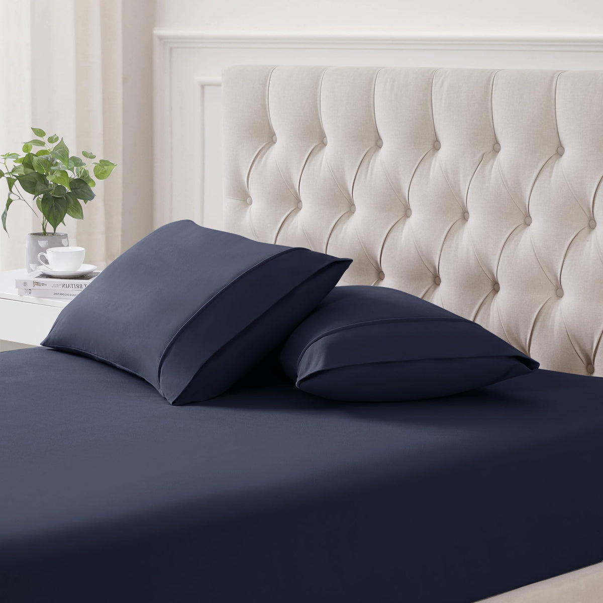 Flannel Pillowcases Standard Set Of 2 - Ultra Soft Flannel Pillowcases Set Cozy & Breathable Pillow Cases Queen Size Set Of 2 -