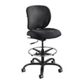 Safco Products Vue Heavy Duty Stool 3394BV, 24-7 Rated, 350 lbs Capacity, Ergonomic Mesh Back, 360 Swivel Seat, 5-Star Base