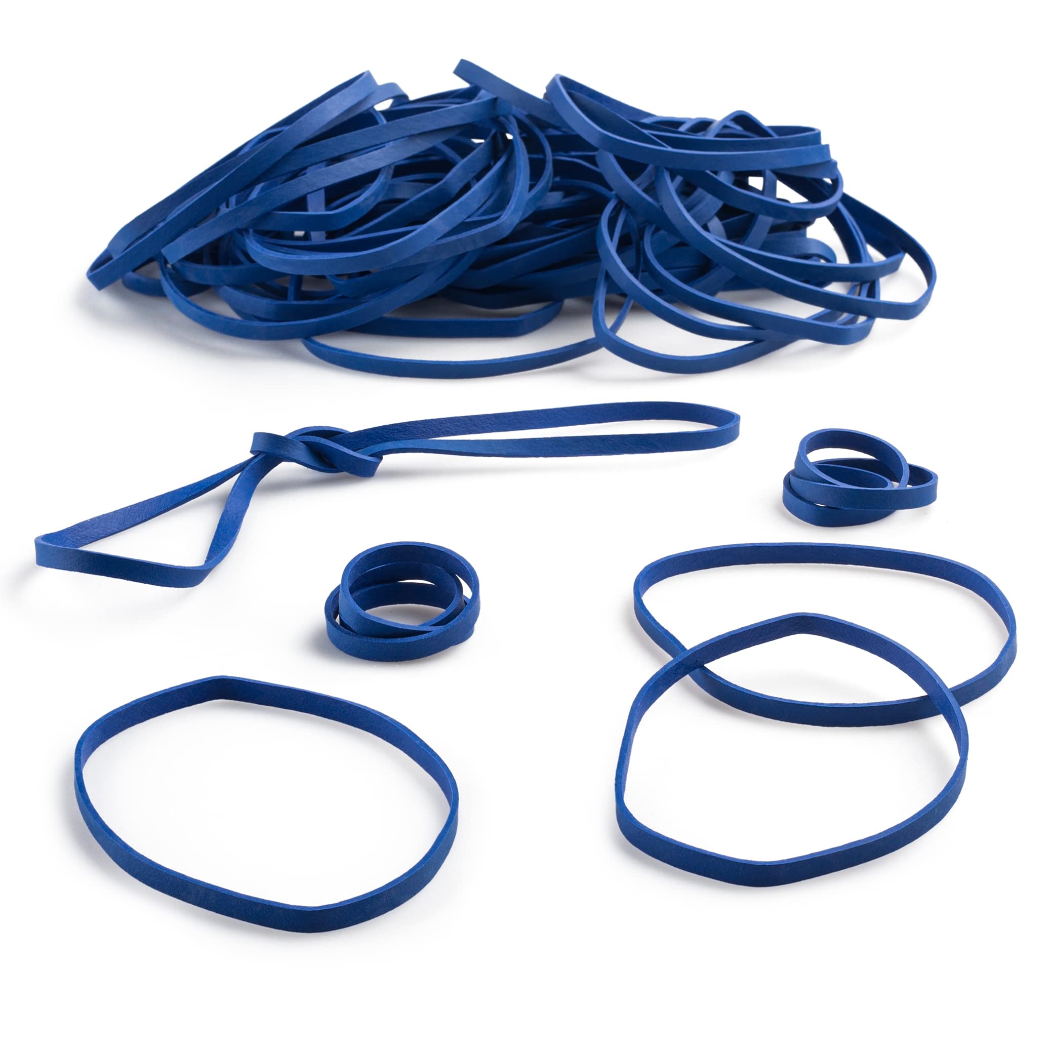 Plasticmill Rubber Bands - #33 Size - Blue Rubberbands - 100 Count.