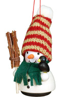 Alexander Taron Importer 15-0406 Christian Ulbricht Ornament-Snowman-4.25 H W x 2 D, Brown