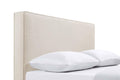 Coaster Home Furnishings Kosmo Transitional 46-inch Fabric Upholstered Panel Headboard for Bedroom Convertible Queen or Full Size Sand 315993QF