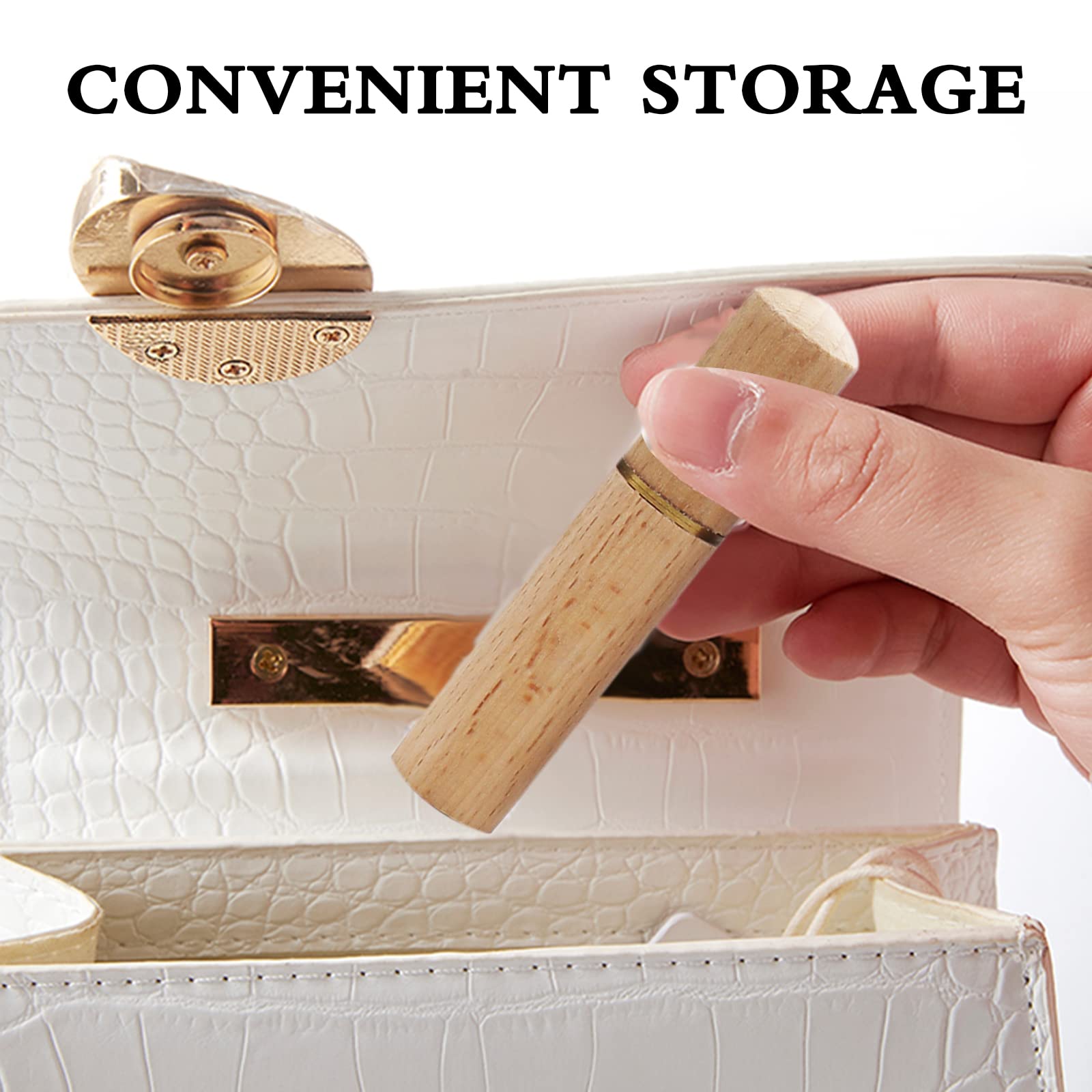 Aten 3 Pack Portable Wood Toothpick Holder | Mini Toothpick Box Pocket | Needle Box Pocket Case(Ebony/ Rosewood/ Beech)