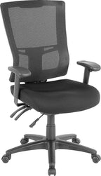 Lorell High-Back Mesh Chair, Black