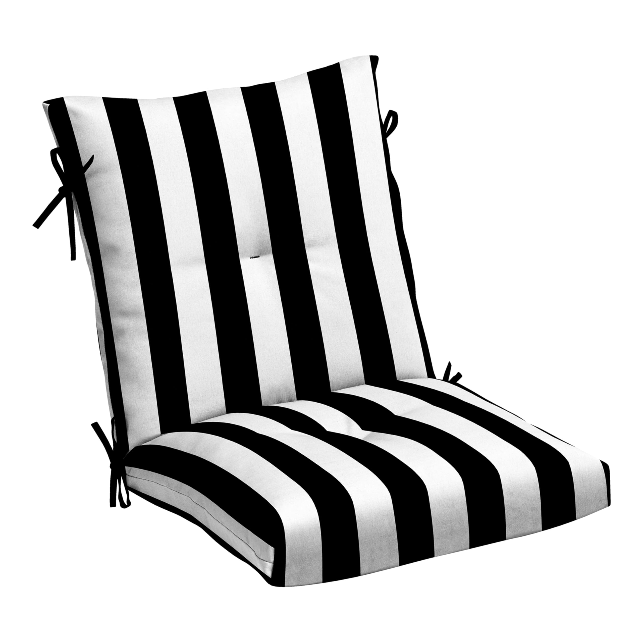 Arden Outdoor Plush Modern Tufted Blowfill Dining Chair Cushion, 21 X 40, Rain-Proof, Fade Resistant, Tufted Cushion For Dining
