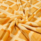 Bnuitland 90 Inches Waffle Funny Blanket,300 Gsm Double Sided Giant Funny Realistic Food Blanket With Waffle Pouch, Novelty Funn