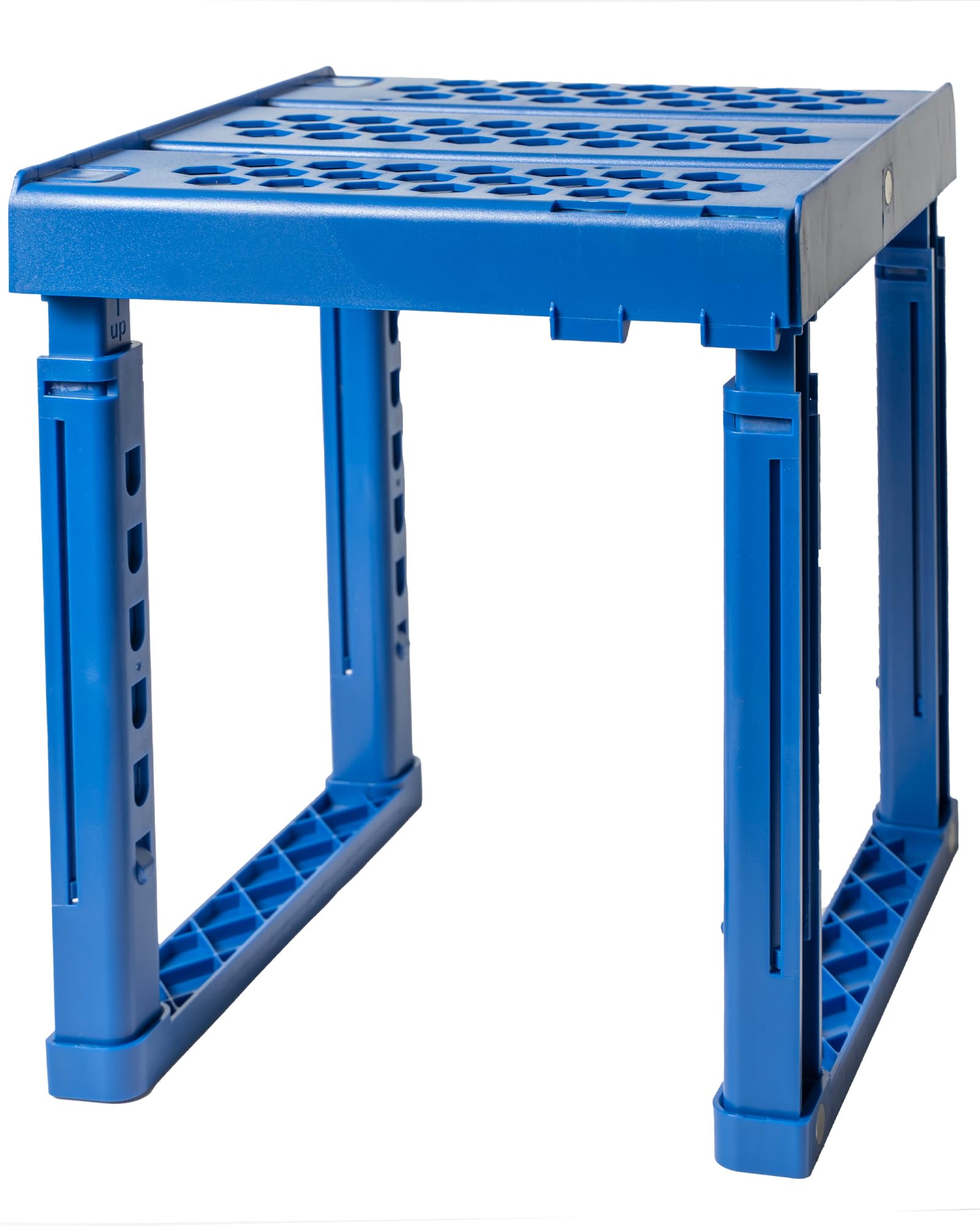 Ablinox Locker Organizer Shelf, Adjustable Width And Height, Ideal Locker For School, Office, And Gym Lockers (Blue)