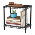 SINGAYE Bookshelf Shelves Bookcase Shelf 2 Tier Wire Shelving Adjustable