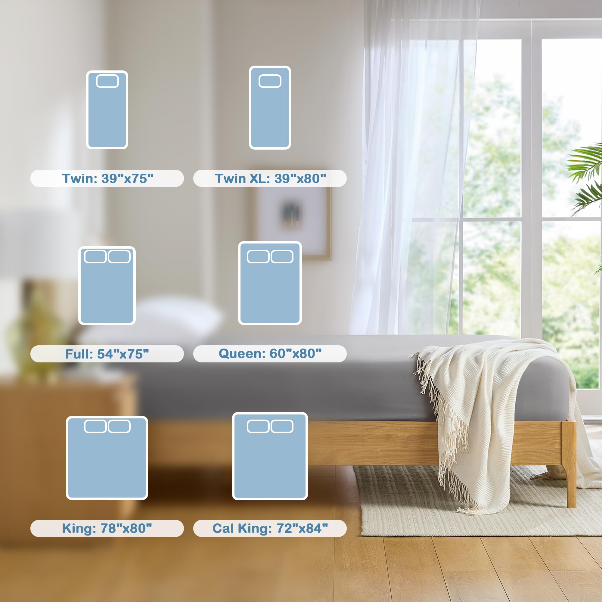 Degrees Of Comfort Coolmax Fitted Sheet Only, King Size Bed Soft Sheets For Hot Sleepers, Up To 15' Deep Pocket, All Around Elastic, Fade And Stain Resistant, Grey 1 Piece (78 X 80 Inch)