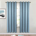 Smiletime Sky Blue 72 In Long Velvet Curtains With Grommet, Thermal Insulated Super Soft Privacy Noise Reducing Light Blocking V