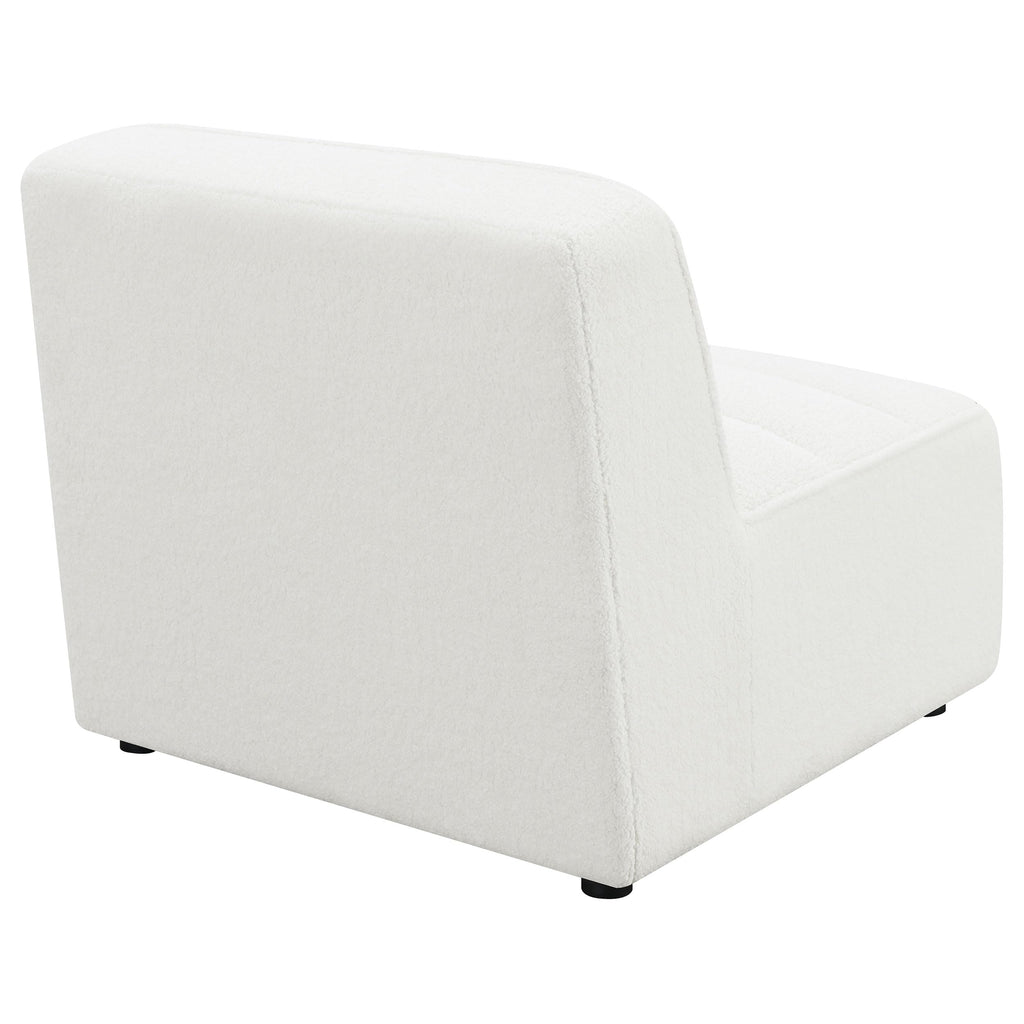 Coaster Sunny Upholstered Armless Chair, Natural
