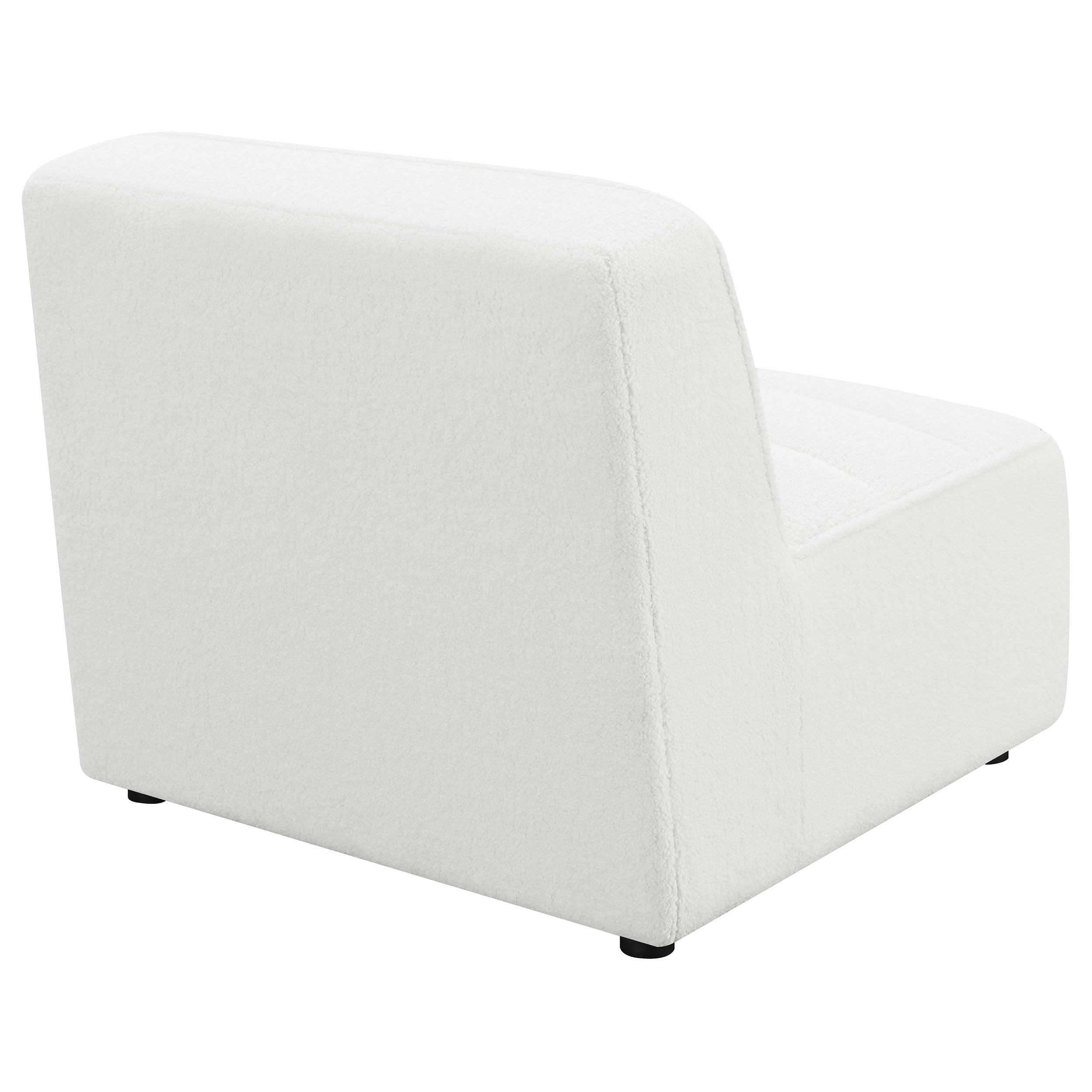 Coaster Sunny Upholstered Armless Chair, Natural