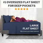 Deep Pocket Twin Bed Sheets - 3-Piece Includes: Real 16    Inch Extra Deep Pocket Fitted Sheet [Best-Fit For 14   -18 Mattress]