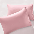Milvowoc 2Pcs Brushed Microfiber Standard Pillowcases - 20 X 26 Inch, Dusty Pink Pillow Case Set Non Slip Envelope Pillow Cover