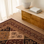 HomeRoots 528822 10 x 13 ft. Red Oriental Washable Non Skid Area Rug