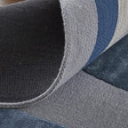HomeRoots 515327 8 x 10 ft. Blue Ivory & Gray Wool Striped Hand Tufted Handmade Rectangle Area Rug