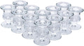 Hosley Set of 24 Glass Taper Candle Holders 2.5 Inches High Ideal Gift for Weddings Party Favor Reiki Meditation O3