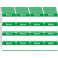 Zacool 480 Pcs Green Name Tag Stickers (3 'X 2') Identification Badges,Peel And Stickers 'Hello My Name Is' Name Tags Sticke