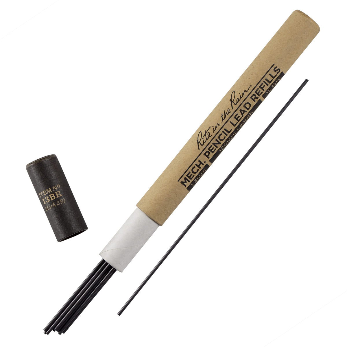 Rite In The Rain Weatherproof Black 1.3Mm Lead Refill (No. 13Br)