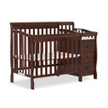 Dream On Me Jayden 4-in-1 Mini Convertible Crib And Changer in Espresso, Greenguard Gold Certified, Non-Toxic Finish, New Zealan