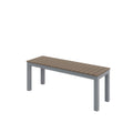 Olio Designs Series Ivy Patio Bench, Mocha/Silver