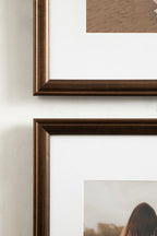 Kate And Laurel Adlynn Rectangle Picture Frame Set Of 3, 14 X 18 Matted To 11 X 14, Bronze, Vintage Three-Piece Frame Set For Ga