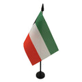 Kuwait Table Flag 4' X 6' - Kuwaiti Desk Flag 15 X 10 Cm - Black Plastic Stick And Base - Az Flag
