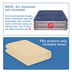 Bedecor Air Bed Sheets For Mattress Cover Removable Bed And Elastic Band Super Soft And Breathable & Deep Up To 21'' Beige King