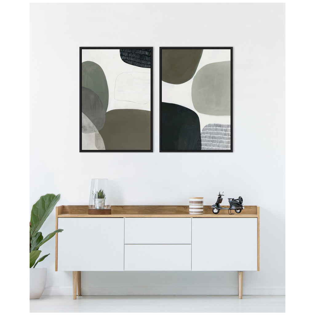 Shape Study No. 1 & No. 2 2 Piece Framed Canvas Wall Art Set by Amy Lighthall