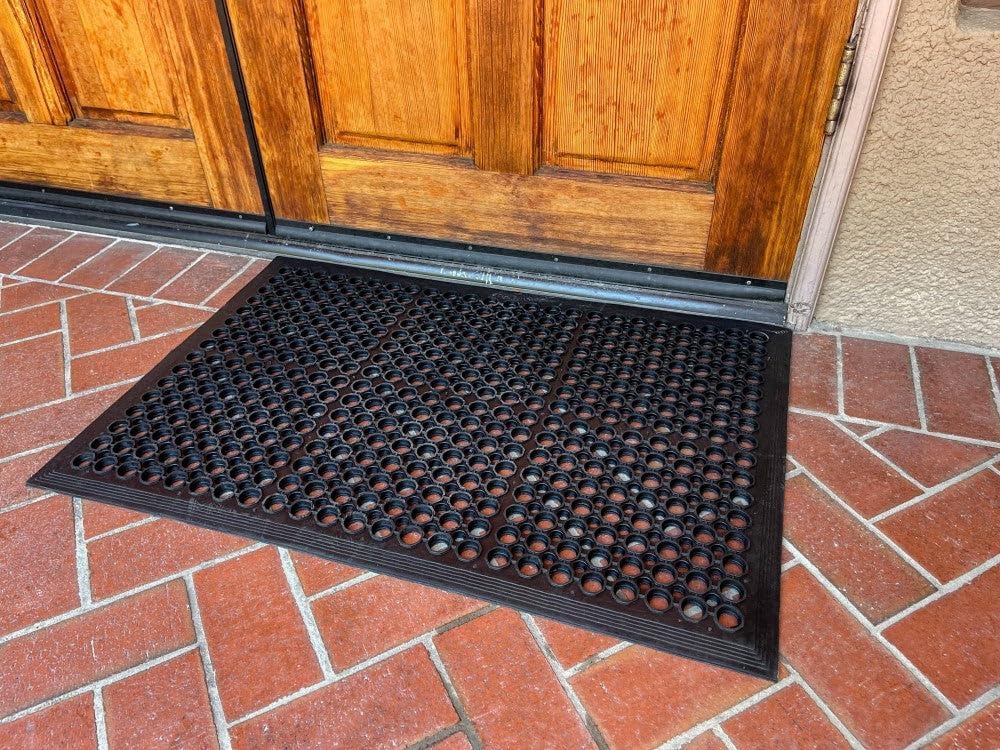 Envelor 2-Pack Anti Fatigue Rubber Floor Mat Non-Slip Restaurant Mat For Floors Bar Mat Drainage Mat Doormat Door Mat Utility Garage Floor Mat Home Mat Anti Slip Entry Mat 24 X 36 Inches
