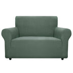 Znsayotx Super Stretch Couch Cover Love Seat Sofa Covers For Living Room Dogs Pet Friendly Furniture Protector Spandex Loveseat Slipcovers With Anti Slip Foam Sticks (Pea Green, Loveseat)