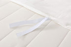 F.Y.Dreams Weighted Blanket Duvet Cover 60X80 Inches With 8 Ties,Zipper On Long Side/100% Cotton, Off-White/Just Duvet Cover