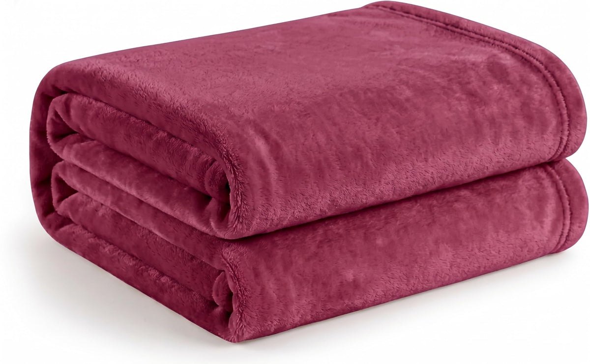 Cotton Bolls Textiles Cozy Plush AC Blanket for Double Bed, Lightweight All Season Blanket, Ultra Soft Blanket for AC Room, Mild