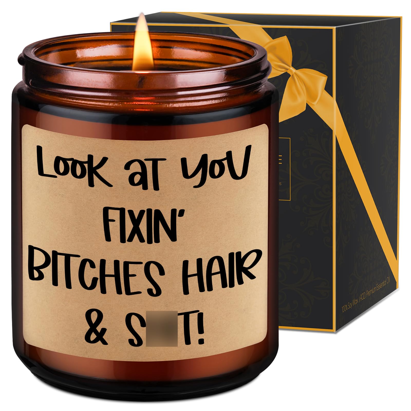 LEADO Candle, Hairdresser Gifts, Hair Stylist Gifts for Women, Men, New Salon Owner Gifts - Cosmetology Graduation Gifts, Thank 