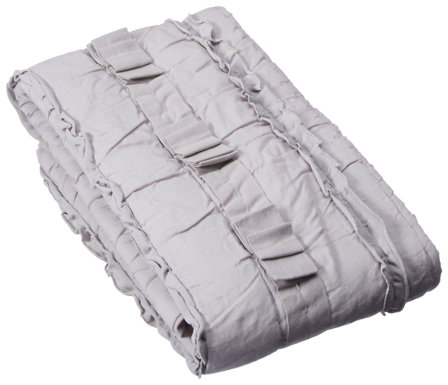 Rizzy Home | BQ4580 | Polyester King Sham | 20"x36" Gray/Neutral/ Stripe