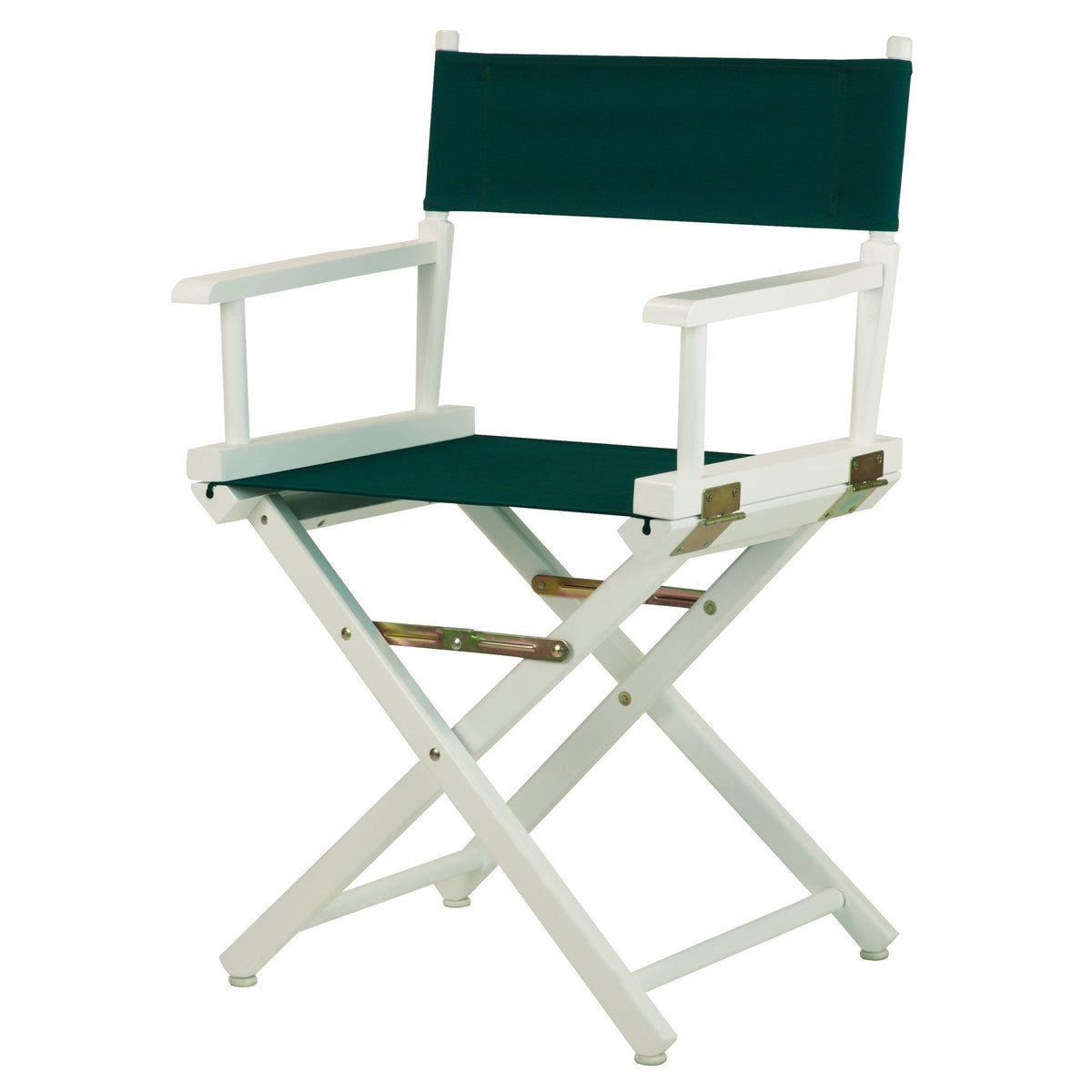 Casual Home 18&quot; Director'S Chair White Frame With Hunter Green Canvas