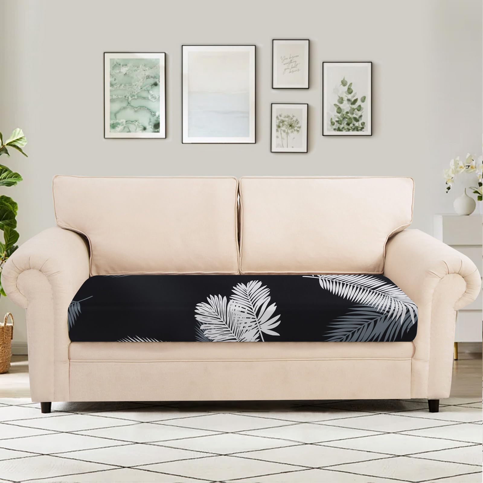 Searchi Stretch Printed Sofa Couch Cushion Covers Replacement Chair Cushion Slipcovers Sofa Seat Cover Furniture Protector Sofa