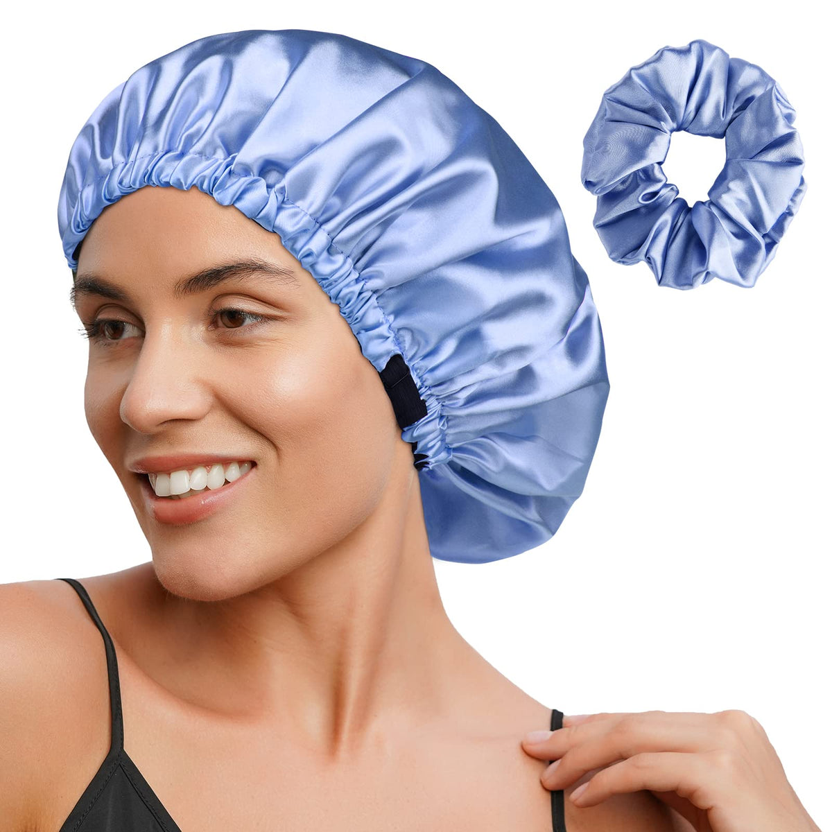 YANIBEST Satin Bonnet Silk Bonnet Adjustable Hair Bonnet for Sleeping Hair Bonnets for Women Curly Natural Hair
