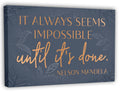 Inspirational Wall Art Canvas Poster for Bedroom, Office, Living Room - Framed Canvas - 10 x 16.5 Inch Motivational Print