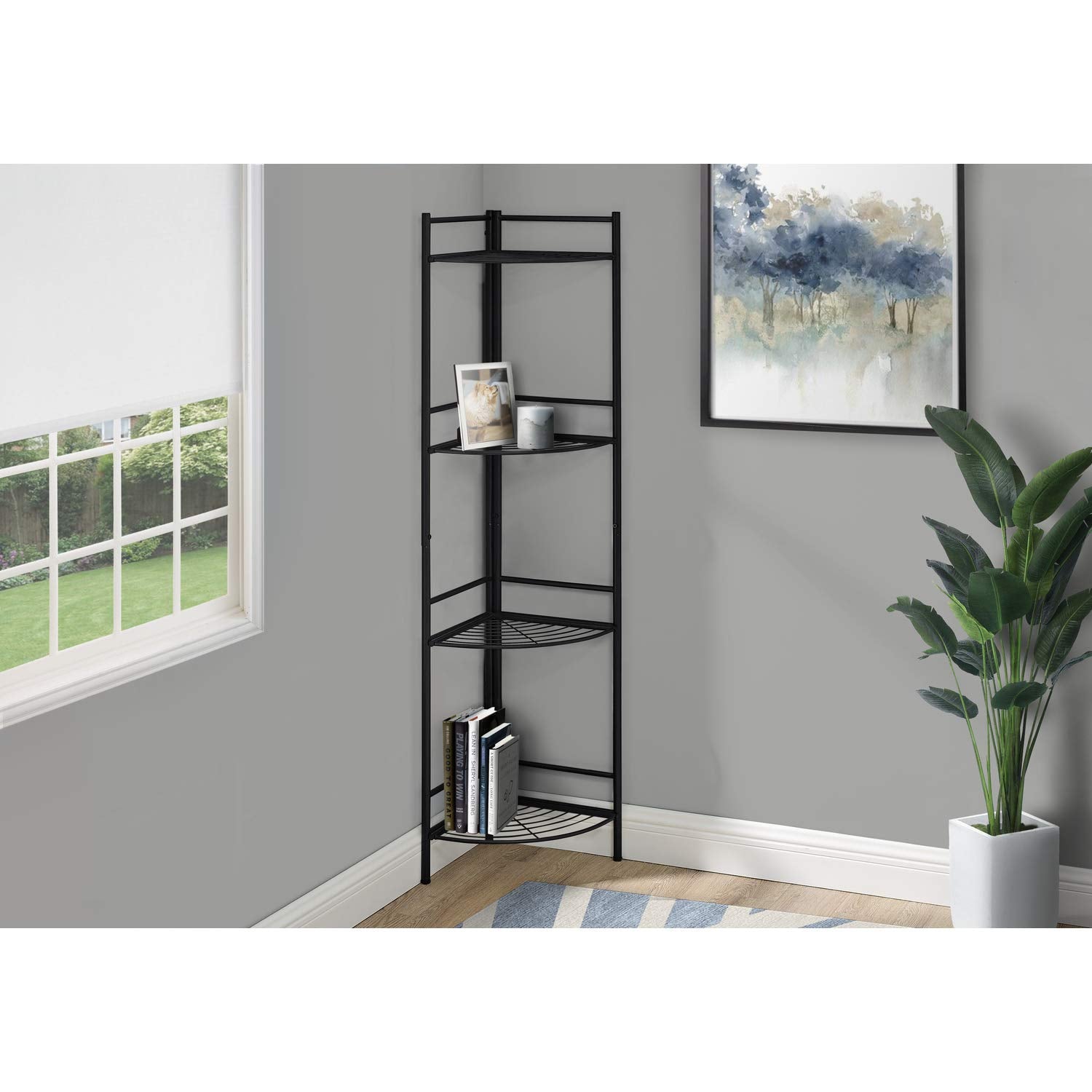Monarch Specialties None Bookcase, Black