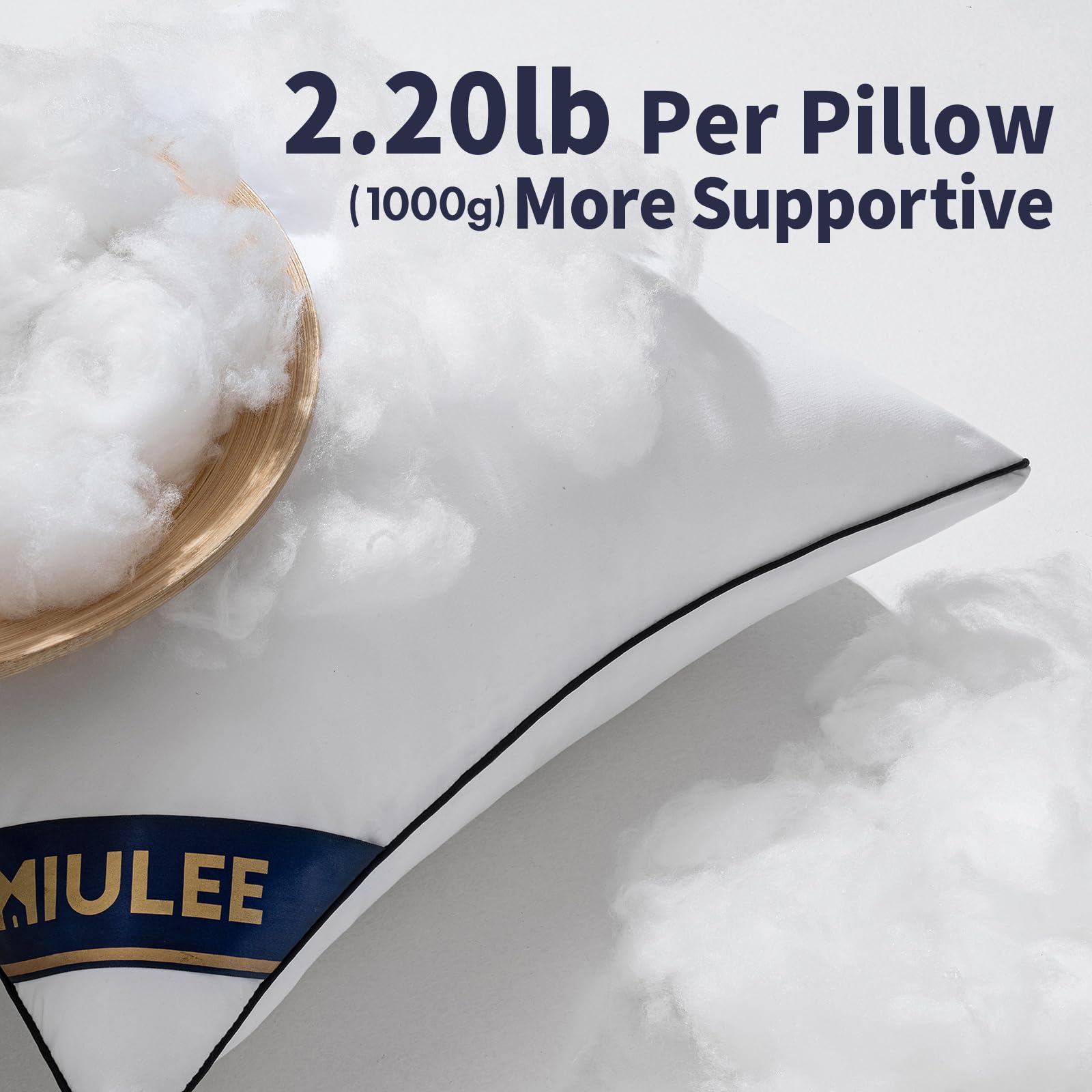 Miulee 22X22 Pillow Inserts Set Of 2 Throw Pillows 22 Inch Premium Down Alternative Pillow Inserts Decorative Pillow Stuffer For Sofa, Couch (22X22 Inch, Set Of 2)